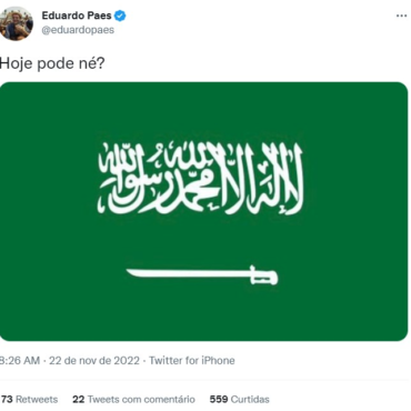 eduardo-paes-posta-bandeira-da-arabia-saudita-e-brinca-com-a-argentina:-‘hoje-pode’