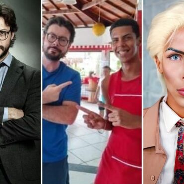 ex-ken-humano-encontra-sosia-de-ator-da-serie-‘la-casa-de-papel’-e-dupla-causa-alvoroco-em-restaurante-no-litoral-de-sp