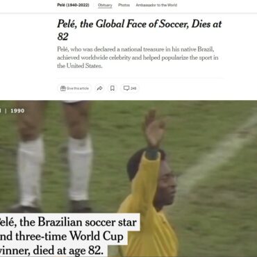 ‘lenda-do-futebol’:-imprensa-internacional-repercute-a-morte-de-pele