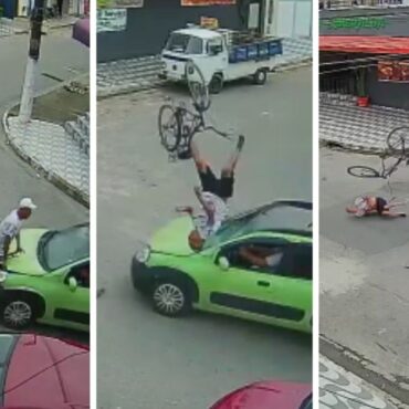 ciclista-e-arremessado-ao-ser-atingido-por-carro-apos-sair-de-casa-para-comprar-pao;-video