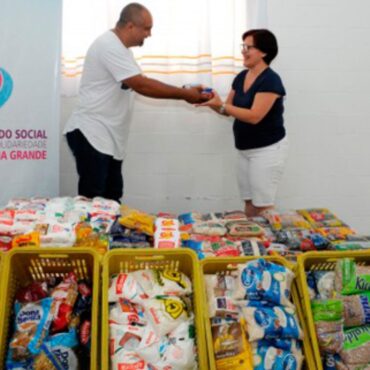 fundo-social-de-solidariedade-de-praia-grande,-sp,-recebe-aproximadamente-700-quilos-de-alimentos