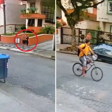 criminoso-de-bicicleta-e-armado-assalta-casal-durante-corrida-em-bairro-nobre-de-santos,-sp;-video
