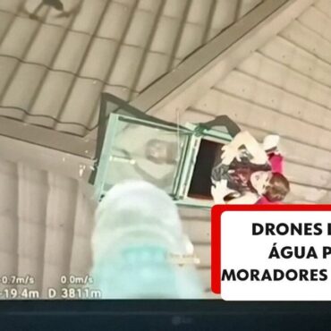 video:-drones-levam-agua-potavel-para-moradores-ilhados-em-casa-apos-rompimento-de-barragem-na-ucrania