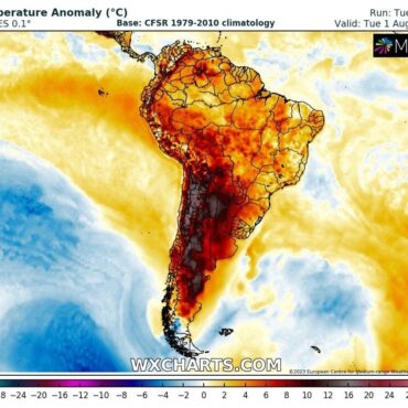 chile-registra-38,9°c-nos-andes-durante-o-inverno-em-meio-a-onda-de-calor-na-america-do-sul