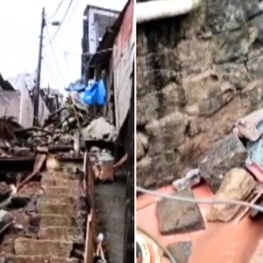 muro-de-contencao-cai-sobre-casas-e-‘destroi’-escadaria-em-morro-no-litoral-de-sp;-video