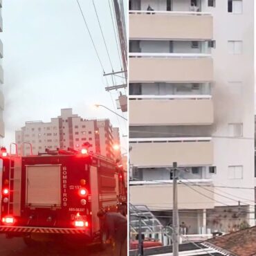 apartamento-pega-fogo-e-fumaca-assusta-moradores-no-litoral-de-sp;-video