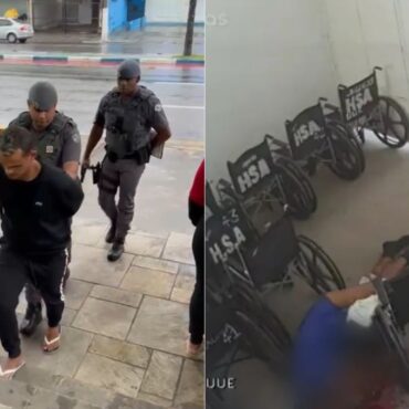 policia-prende-suspeito-de-estar-envolvido-em-morte-de-paciente-dentro-de-hospital-no-litoral-de-sp;-video