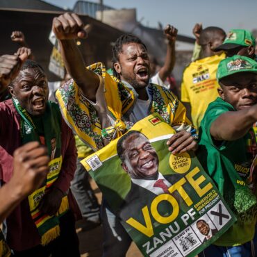zimbabue:-mnangagwa-e-reeleito-presidente;-opositor-contesta-resultado