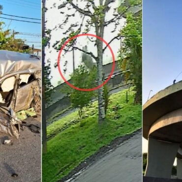 video-mostra-carro-caindo-de-viaduto-no-litoral-de-sp