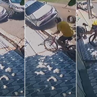 ciclista-fica-ferido-apos-ser-atingido-por-carro-estacionado-durante-colisao-no-litoral-de-sp;-video
