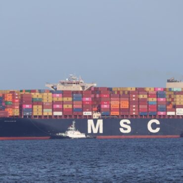 porto-de-santos-recebe-navio-gigante-3,5-vezes-maior-que-o-maracana