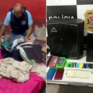 policia-civil-identifica-casa-usada-como-central-telefonica-clandestina-para-aplicar-golpes-no-litoral-de-sp