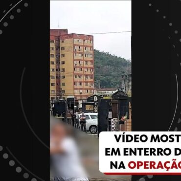 video-mostra-policiais-em-enterro-de-homem-morto-por-agentes-na-operacao-verao;-familia-reclama-de-intimidacao