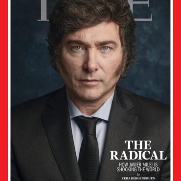 ‘o-radical’:-javier-milei-estampa-capa-de-junho-da-revista-time