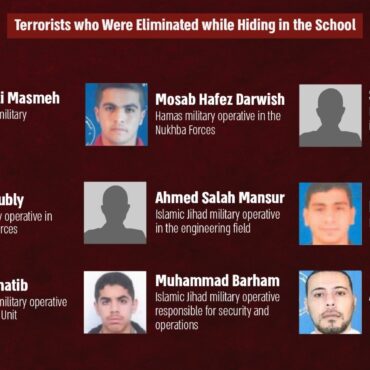 israel-divulga-identidades-de-17-terroristas-mortos-em-bombardeio-a-escola-de-agencia-da-onu-que-matou-40-pessoas